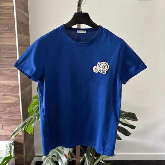 Moncler Other - Moncler T-shirt Maglia Blue Men's Sz Medium 100% Authentic
